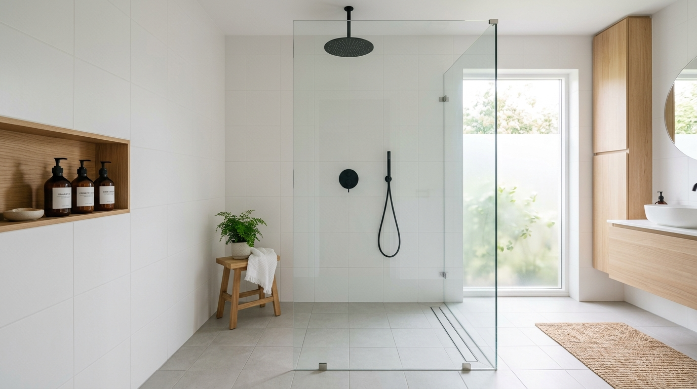 Use clear glass to keep sightlines open